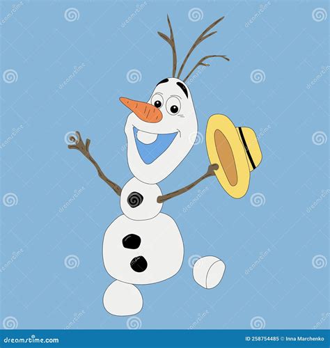 olaf with hat